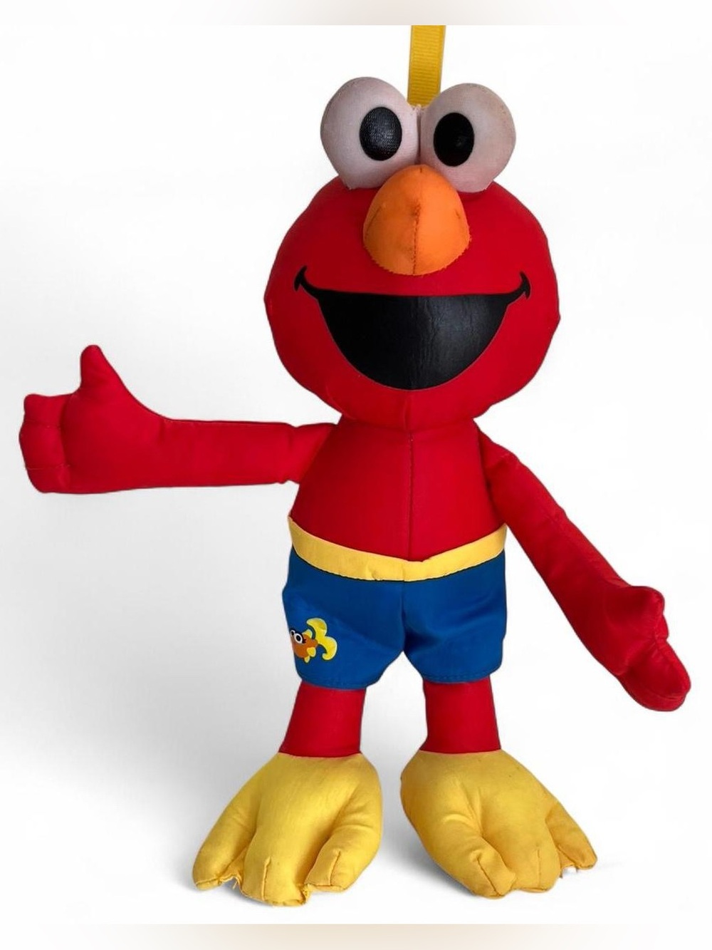 Y2K Playskool Sesame Street Elmo Bath Time Nylon Plush Doll Toy Baby Toddler